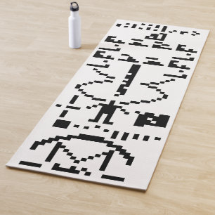 Tapis De Yoga Message binaire Arecibo 1974
