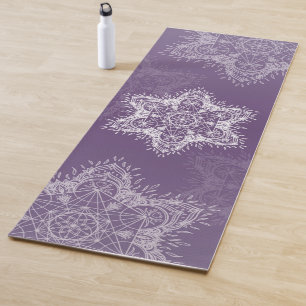 Tapis De Yoga Metatron Mandala violet
