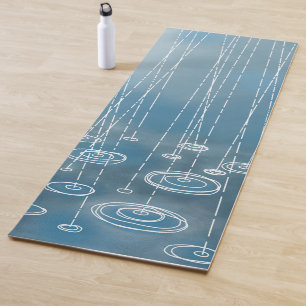 Tapis De Yoga Météo Bleue Pluie