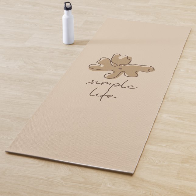 Tapis de Yoga Minimalisme Simple Vie (En situation)