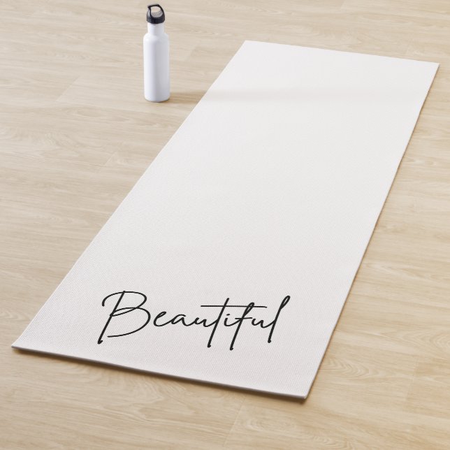 Tapis De Yoga Minimaliste moderne - Monochrome (En situation)
