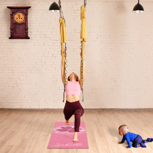 Tapis de yoga Minimaliste Trèfle Chanceux