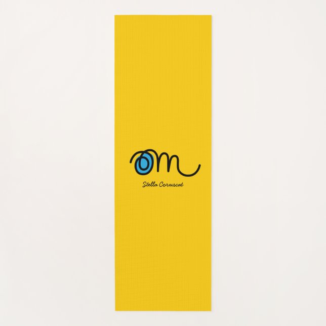 Tapis De Yoga Minimalistic Om Handwritten Personalized Yoga Mat (Devant)