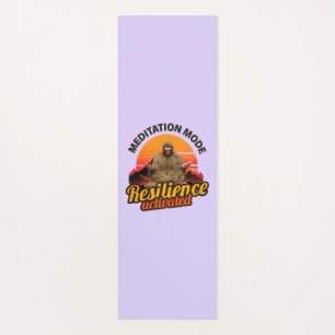 Tapis De Yoga Mode de méditation Résilience activée Art Bigfoot