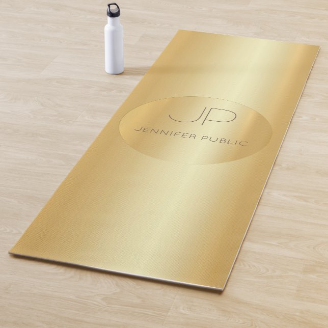 Tapis De Yoga Modèle de conditionnement physique monographique d (En situation)