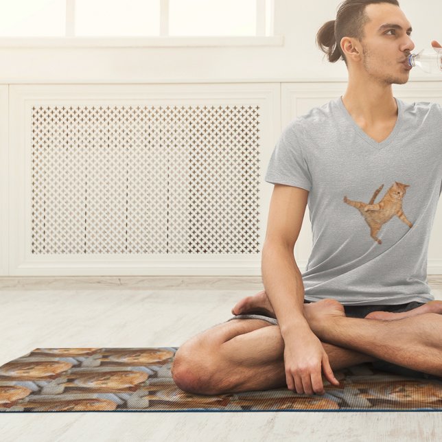 Tapis De Yoga Modèle photo Carrelé famille animal chat chien (Créateur téléchargé)