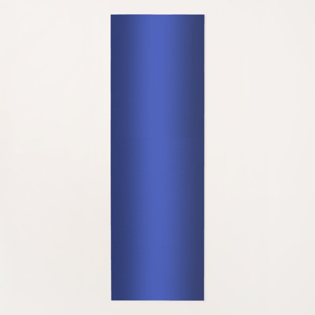 Tapis De Yoga Moderne dégradé bleu Galaxie aquarelle (Devant)