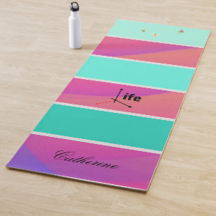 Tapis De Yoga Moderne Eco Convivial Solide et Rainbow Color