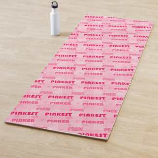 Tapis De Yoga Moderne Rose Plus rose Le plus rose Motif