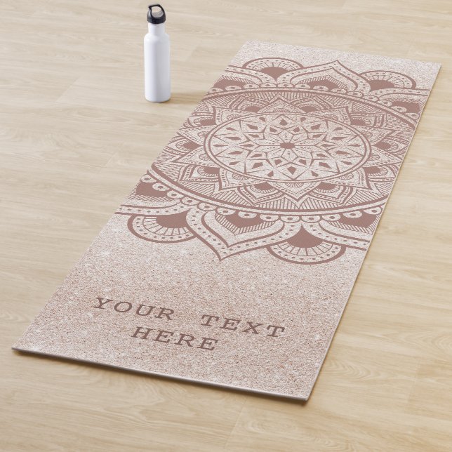 Tapis De Yoga Modifier avec votre citation de texte personnalisé (En situation)