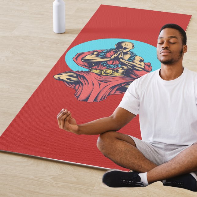 Tapis De Yoga Moine en prière (Créateur téléchargé)