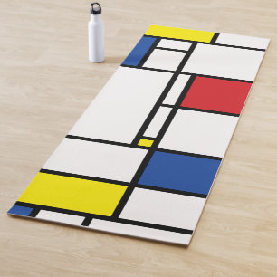 Tapis De Yoga Mondrial Minimaliste Géométrique De Stijl Art Mode