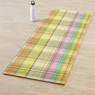 Tapis De Yoga Monnaie rose jaune couleur orange des années 60