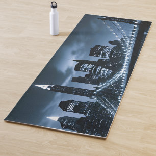 Tapis De Yoga Monochrome New York Skyline