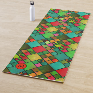 Tapis De Yoga Monogramme À damiers Motif Yoga Mat