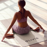 Tapis De Yoga Monogramme beige personnalisé<br><div class="desc">Améliorez votre pratique du yoga avec ce tapis de yoga monogramme beige personnalisé. Doté d'un design monogramme élégant avec vos initiales personnalisées, ce tapis offre à la fois élégance et confort. La couleur beige neutre crée une atmosphère apaisante et sophistiquée, parfaite pour votre studio ou votre cours de yoga. Fabriqué...</div>