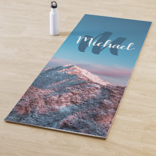 Tapis De Yoga Monogramme de ciel magique montagne Storžič Slovén