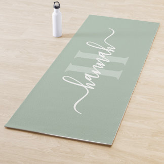 Tapis De Yoga Monogramme Féminin Grand Script