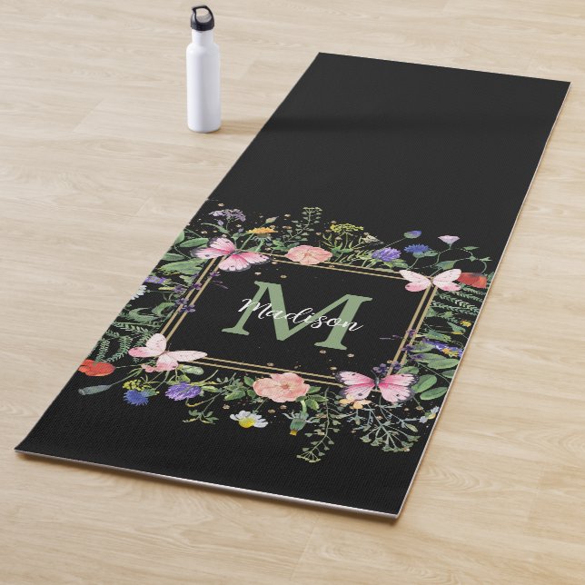 Tapis De Yoga Monogramme fleur sauvage d'exercice Mat (En situation)
