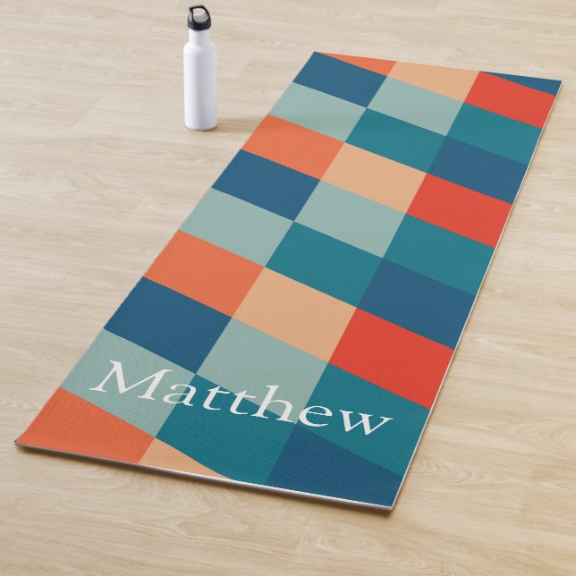 Tapis De Yoga Monogramme rétro (En situation)