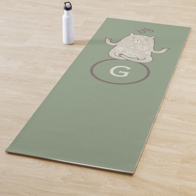 Tapis De Yoga Monogramme Yoga Ours (En situation)