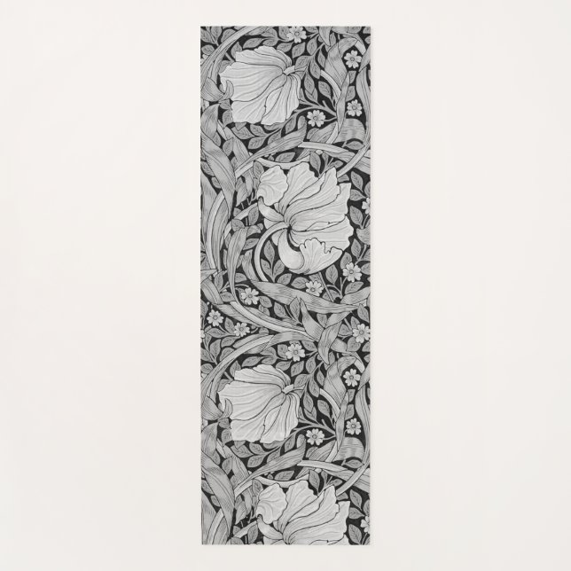 Tapis De Yoga Monotone gris Pimpernel, William Morris (Devant)