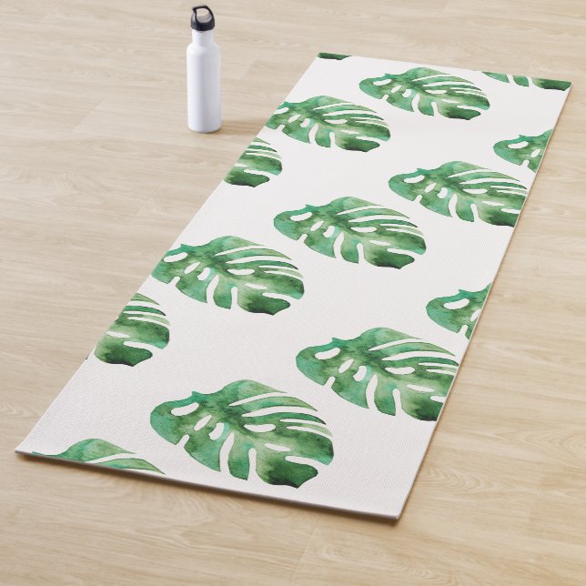 Tapis De Yoga Monstera Leaf (En situation)