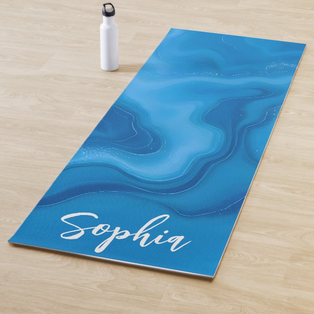 Tapis De Yoga Moonstone Blue (En situation)
