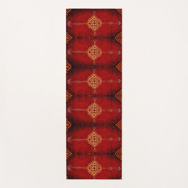 Tapis De Yoga Moquette persane motifs - look grunge (Devant)