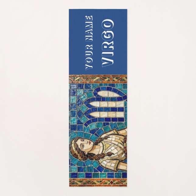 Tapis De Yoga Mosaïque grecque vierge (Devant)