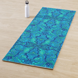 Tapis De Yoga Motif arabe de Bohême sous-marin