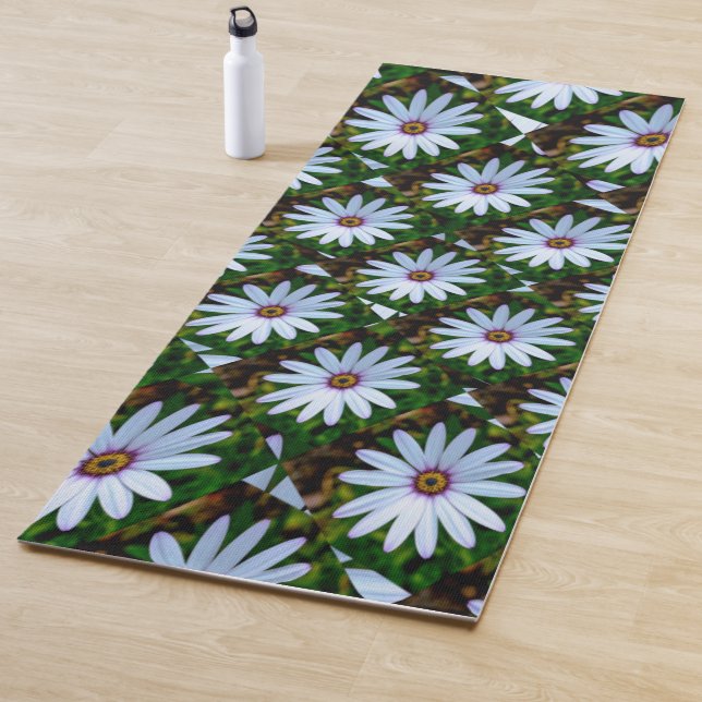 Tapis De Yoga Motif blanc (En situation)