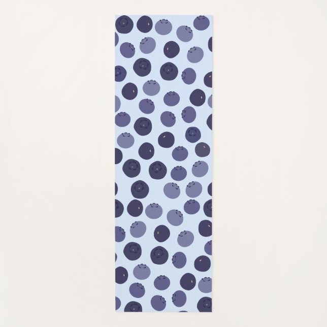 Tapis De Yoga Motif Blueberry (Devant)