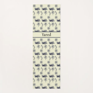 Tapis De Yoga Motif botanique du Nil, coutume