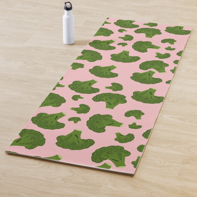 Tapis De Yoga Motif Broccoli (En situation)