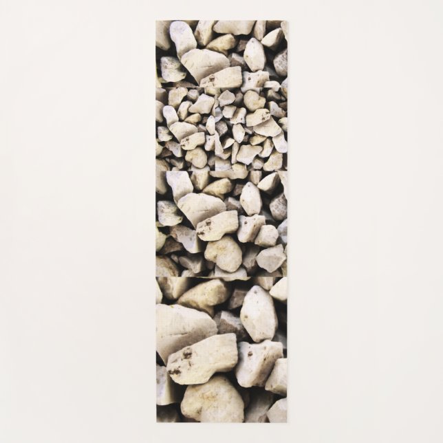 Tapis de yoga motif cailloux pierres pierres natur (Devant)