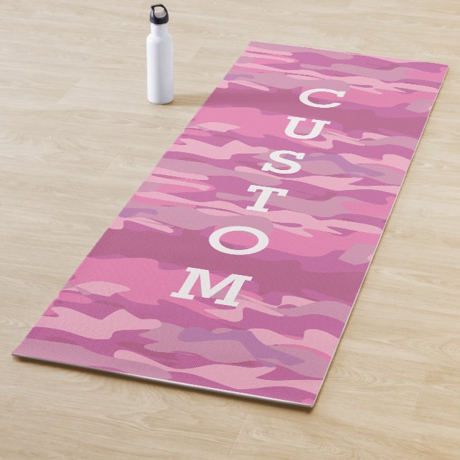 Tapis De Yoga Motif camouflage de l'armée rose (En situation)