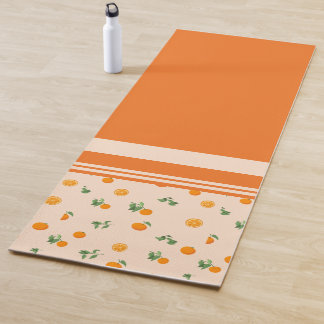 Tapis De Yoga Motif classique de citrus fruit orange