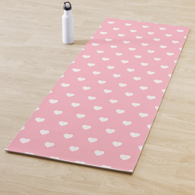 Tapis De Yoga Motif Coeur mignon Caoutchouc Yoga Mat (En situation)