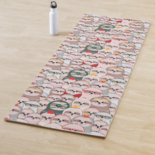 Tapis De Yoga Motif comique de paresse