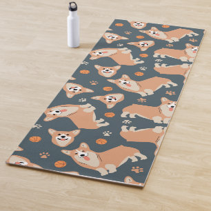 Tapis De Yoga Motif Cute Corgi