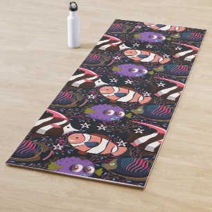 Tapis De Yoga Motif d'animaux aquatiques vie sous-marine océan