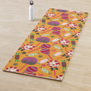 Tapis De Yoga Motif de bonbons motif Lollies lollipop 23