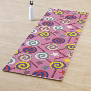 Tapis De Yoga Motif de bonbons motif Lollies lollipop 7