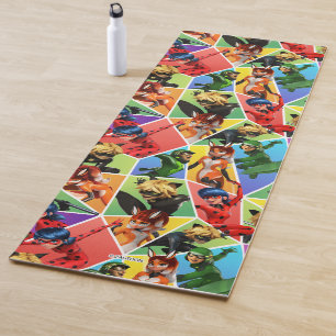 Tapis De Yoga Motif de caractères couleur miquille