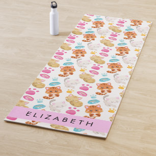 Tapis De Yoga Motif De Chats, Chats Mignons, Kitty, Paws, Votre 