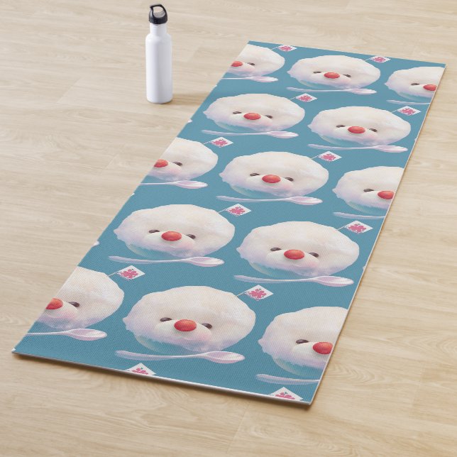Tapis De Yoga Motif de chien de glace rasé mignon (En situation)