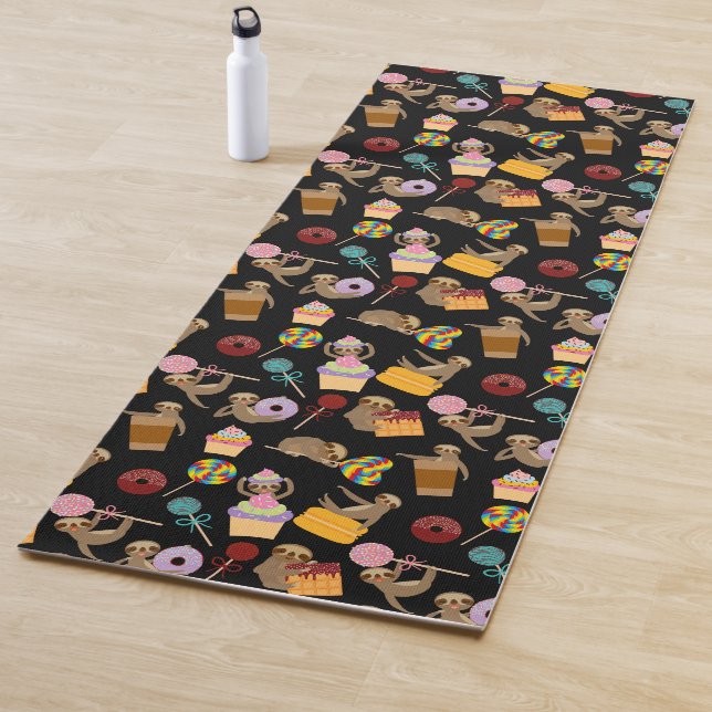 Tapis De Yoga Motif de festins de bonbon à paresse (En situation)