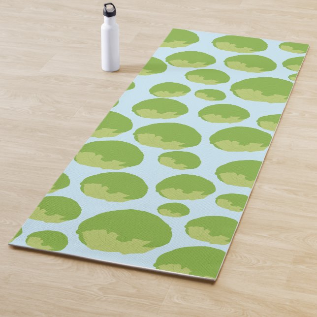 Tapis De Yoga Motif de laitue (En situation)