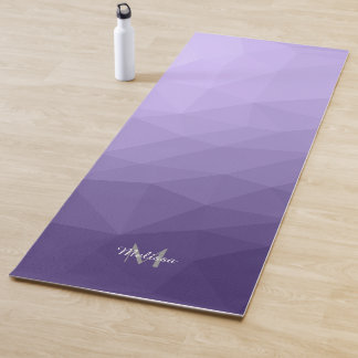 Tapis De Yoga Motif de maillage de géométrie violet ultra violet